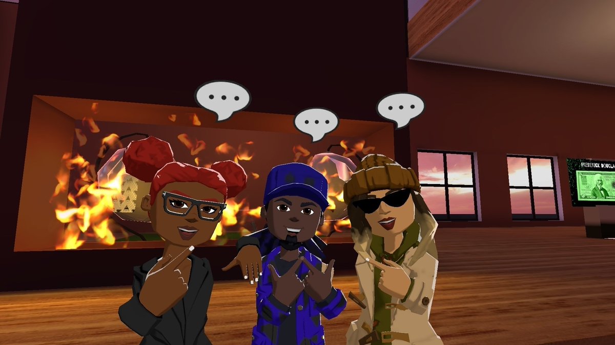 Adorable Earth Angel (@adorbs_disrupts) on Twitter photo Deeper Tones did it! We had our first Black NFT metaverse mansion party!
A big thanks to <a href="/artsymarie1/">Artsy</a> for building us the most beautiful space to display and celebrate black excellence! Thank you featured projects <a href="/metaknyts/">(((metaKnyts)))</a> <a href="/ConcretePark/">Concrete Park</a> <a href="/PlusTouCEO/">Cyberbae</a> <a href="/newworldcurator/">Hanifah Walidah (she/her/yo)</a>
ubuntu! Deeper Tones did it! We had our first Black NFT metaverse mansion party!
A big thanks to <a href="/artsymarie1/">Artsy</a> for building us the most beautiful space to display and celebrate black excellence! Thank you featured projects <a href="/metaknyts/">(((metaKnyts)))</a> <a href="/ConcretePark/">Concrete Park</a> <a href="/PlusTouCEO/">Cyberbae</a> <a href="/newworldcurator/">Hanifah Walidah (she/her/yo)</a>
ubuntu!