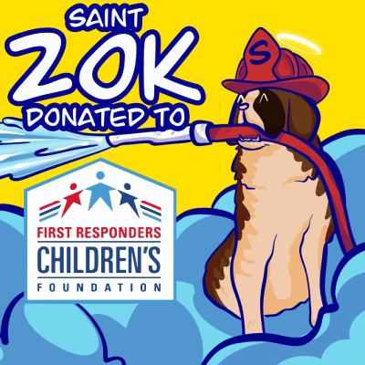saint_inu's tweet photo. We just donated 20K USD (4.37 ETH) to First Responder's Children's Foundation in NY!  
@1strcf 

These guys take care of kids who've lost their moms and dads in the line of duty.  It's a beautiful thing and we're happy to help!

@saint_inu $SAINT $FLOKI $KISHU $KLEE $SHIB https://t.co/5bLFfYOE8r