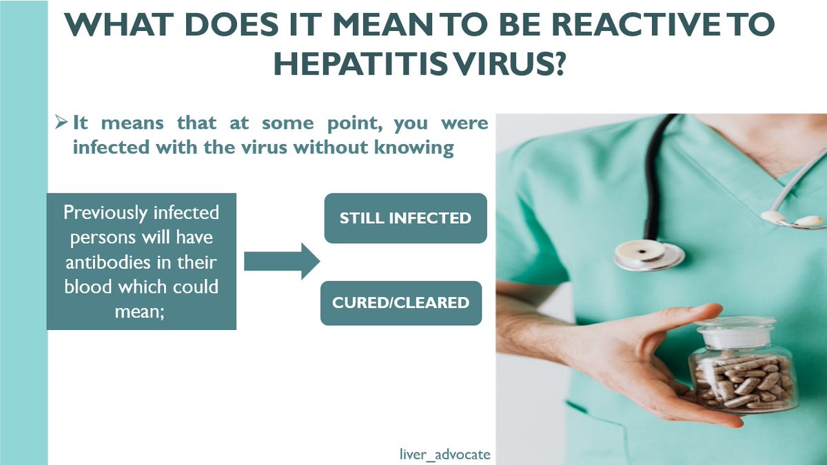 Liver_Advocate's tweet photo. Sometimes, a hepatitis test result can come out as Reactive and this can mean different things👇. Your health practitioner will advise on the best action to take.
#liver_advocate #hepatitisC  #riskcommunication #rc program #viralhepatitis https://t.co/e3hFv4GooO