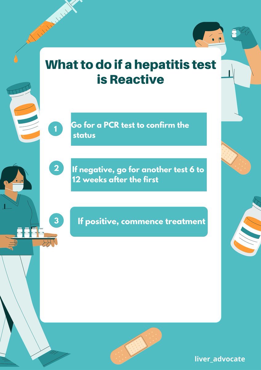 Liver_Advocate's tweet photo. Sometimes, a hepatitis test result can come out as Reactive and this can mean different things👇. Your health practitioner will advise on the best action to take.
#liver_advocate #hepatitisC  #riskcommunication #rc program #viralhepatitis https://t.co/e3hFv4GooO