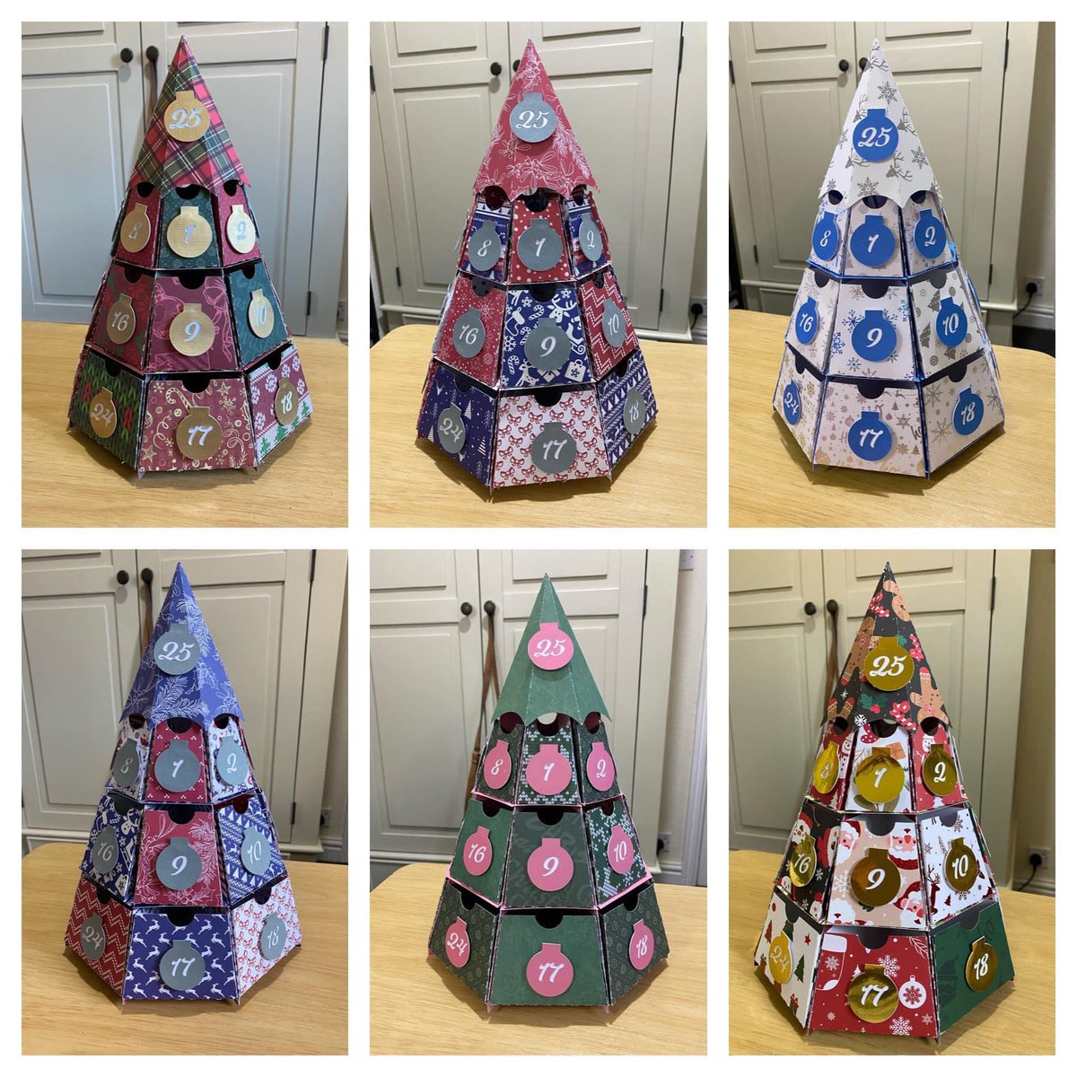CurlyWeight's tweet photo. Making these lovely Jennifer Maker advent calendars has kept me busy. https://t.co/je1fumWXCy