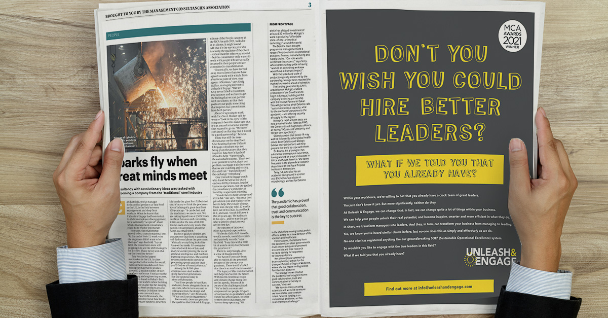 Unleash & Engage (@unleashengage) on Twitter photo 📣We’re in The Times supplement today for our #MCAaward winning work at Tata Steel Strip UK🙌! #ConsultingExcellence <a href="/TataSteelUK/">Tata Steel UK</a> <a href="/thetimes/">The Times and The Sunday Times</a> @TheMCA_UK
Read our article here: bit.ly/3wRXIbs
To view the entire Times supplement click here: bit.ly/30xo7iL 📣We’re in The Times supplement today for our #MCAaward winning work at Tata Steel Strip UK🙌! #ConsultingExcellence <a href="/TataSteelUK/">Tata Steel UK</a> <a href="/thetimes/">The Times and The Sunday Times</a> @TheMCA_UK
Read our article here: bit.ly/3wRXIbs
To view the entire Times supplement click here: bit.ly/30xo7iL