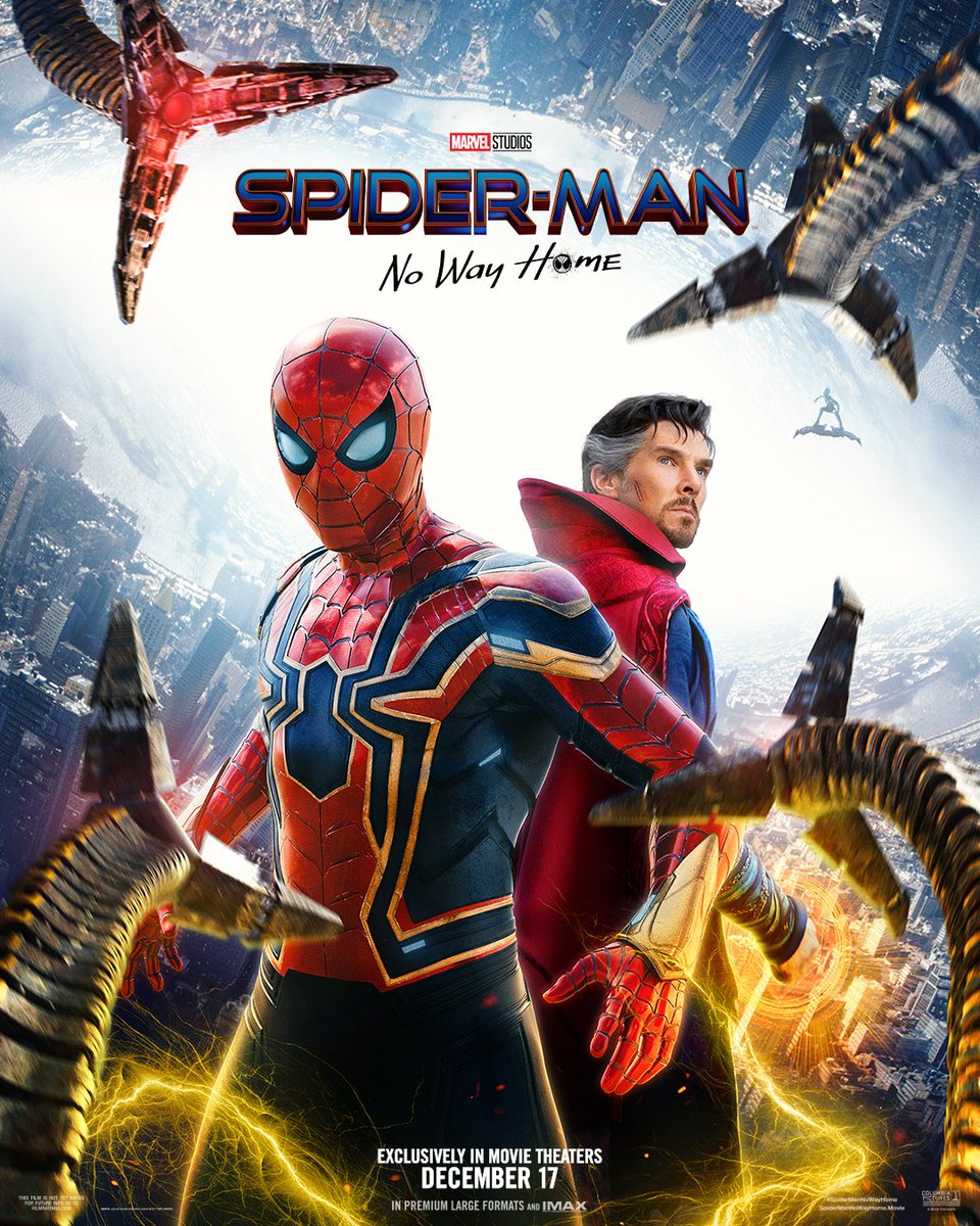 cinema_weekend's tweet photo. Nuevo poster oficial de Spider-Man No Way Home ¡Mañana hay nuevo trailer!
#SpiderMan #SpiderManNoWayHome https://t.co/YyxIKb0yub