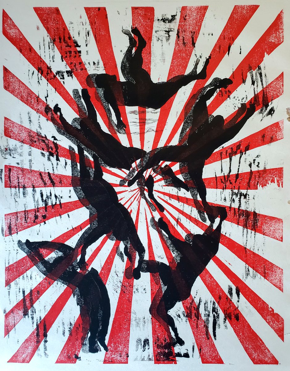 swimwitdafishes's tweet photo. #JoeQuinn #artist #art #printmaking #Woodblock #ink #worksonpaper #figureative #figureativeart #contemporary #contemporaryartist #contemporaryart #fallingfigures #studiowork #markmaking #variations #visuallanguage #visualart #visualartist @MassArt @maamboston https://t.co/xcnyRKLpdA