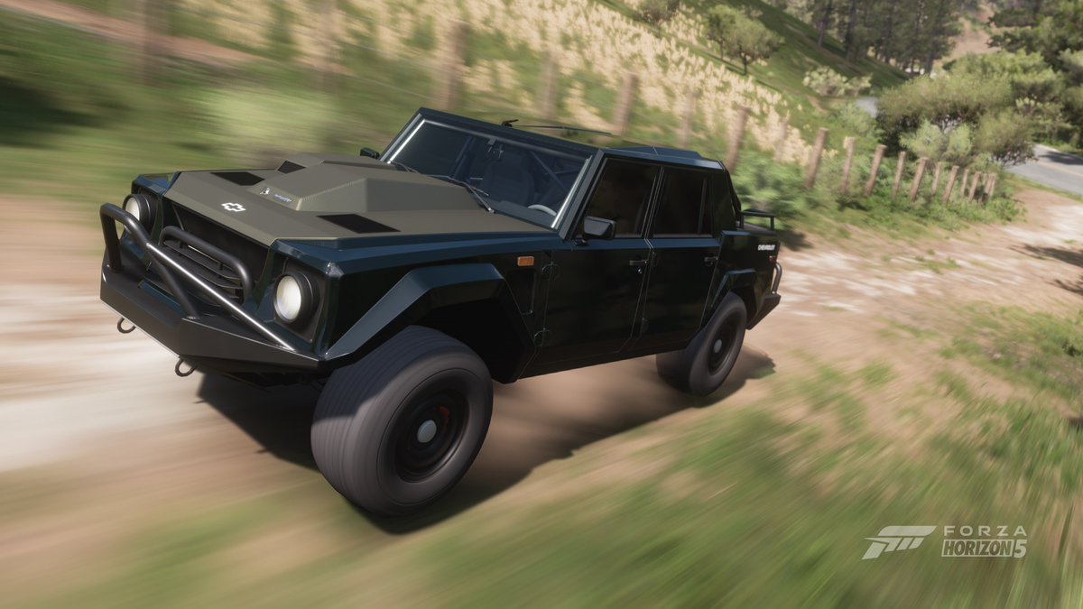 Metamoth2's tweet image. Forza Horizon 5 - "The Lamborghini LM-002 is an important piece of automotive history. It's representative of Lamborghini's automotive department's early attempts to press into the utility/truck market, and..."

Me - L A M B O - C H E V Y