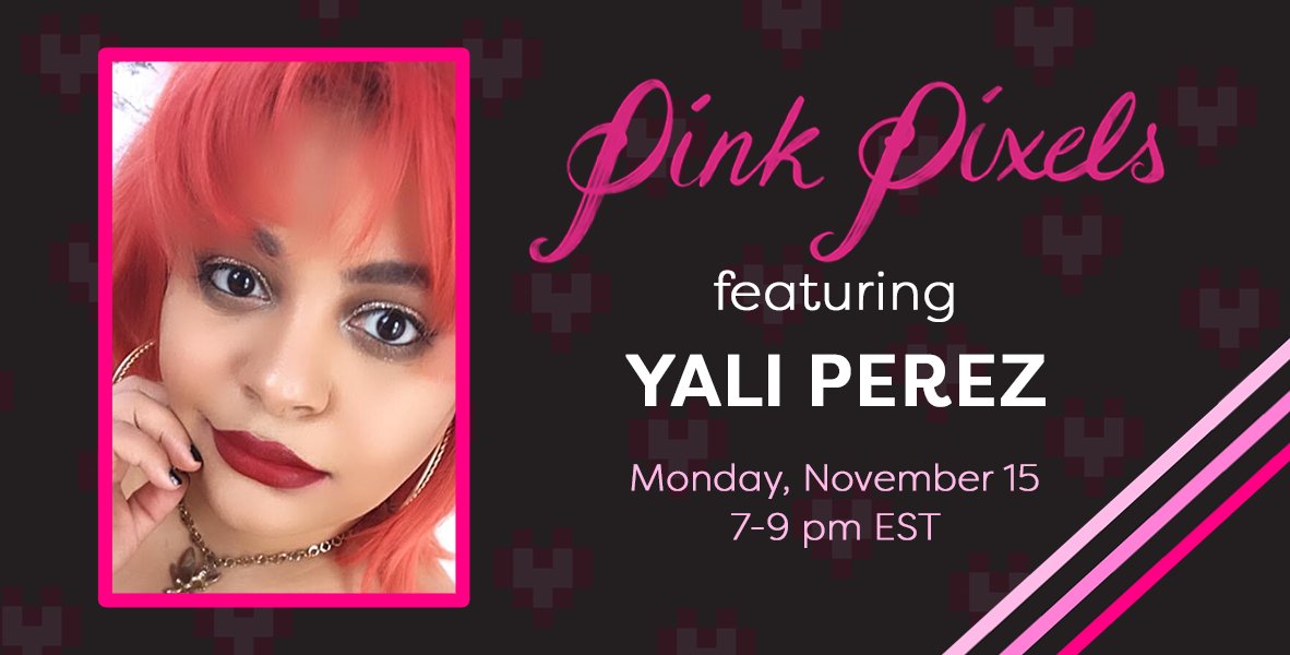 thegamehers's tweet image. #PinkPixels is LIVE TONIGHT! 💖 

Watch @BeccaGodsey interview @beautifullynerd - the entertainment #journalist who writes the popular “A Mom’s Guide to #Anime” column for @Funimation &amp;amp; the SMM for @FandomSpotlite. 

Tune in at 7 PM EST: twitch.tv/thegamehers ✨ 
#TheGameHERs