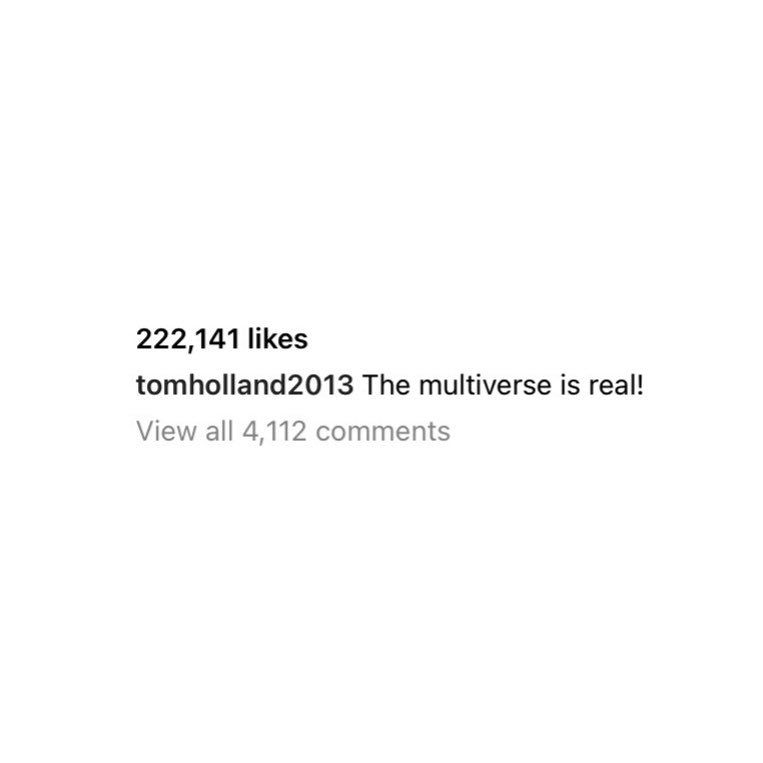 spideyupdated's tweet photo. "The multiverse is real!" 

- Tom Holland on #SpiderManNoWayHome https://t.co/CFD5ZD0Hq9