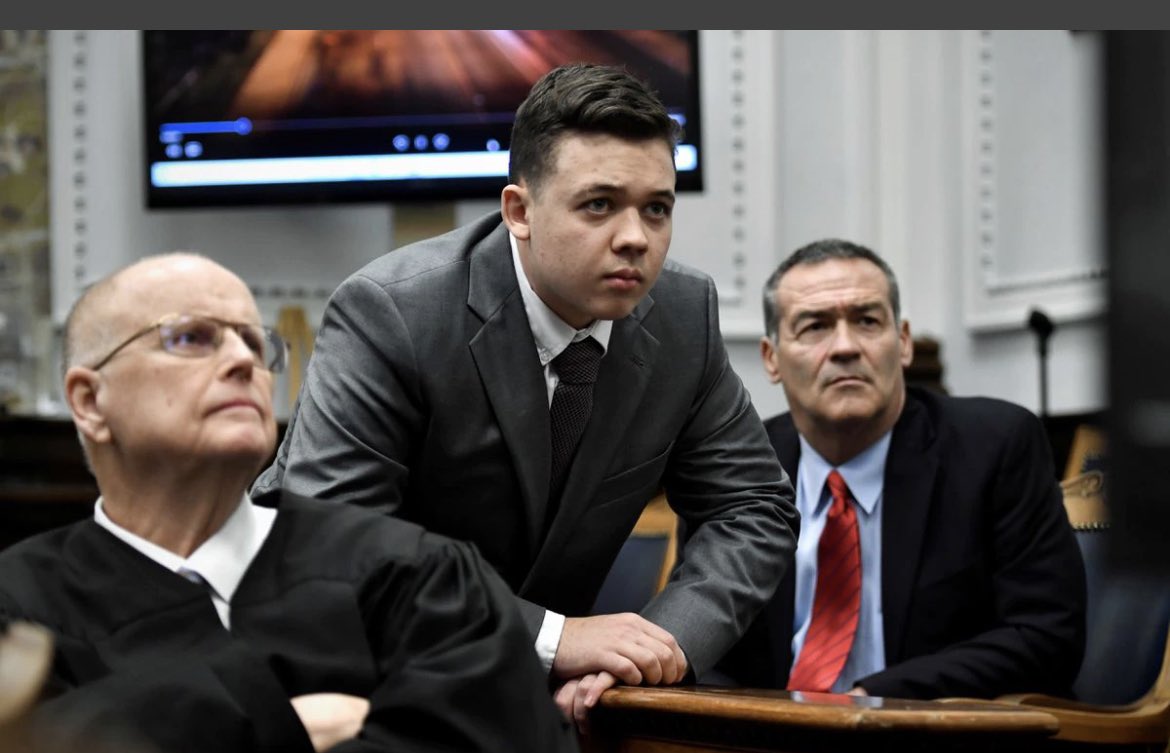 DenbrotS's tweet photo. What did this image convey to a jury?

The DA should move for a mistrial and then seek interlocutory relief when its motion is denied by Judge Schroeder.

Confidence in our system of justice has been profoundly undermined by the mismanagement of this nationally televised trial. https://t.co/nHMWRMknPP