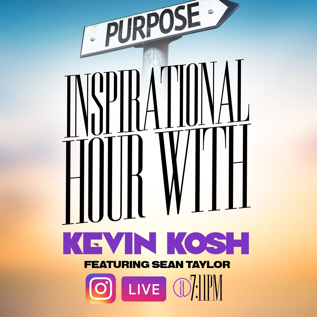 Join us today via IG Live.