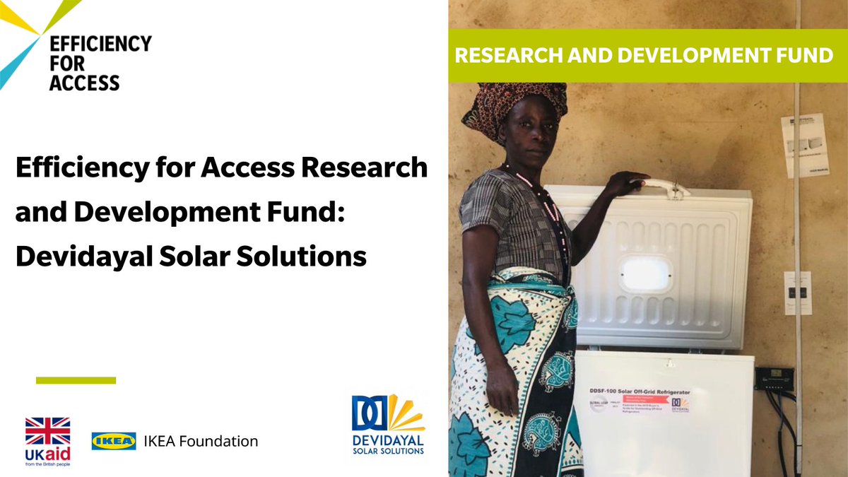 Efficiency for Access (@efora_coalition) on Twitter photo Our Research & Development Fund awardee, <a href="/DevidayalSolar/">Devidayal Solar</a>, has installed a further 24 100 L capacity refrigerators in Tanzania. It partnered with the <a href="/ElicoFoundation/">ELICO Foundation</a> to install them and deliver remote training. Learn more about the project: efficiencyforaccess.org/cooling-call Our Research & Development Fund awardee, <a href="/DevidayalSolar/">Devidayal Solar</a>, has installed a further 24 100 L capacity refrigerators in Tanzania. It partnered with the <a href="/ElicoFoundation/">ELICO Foundation</a> to install them and deliver remote training. Learn more about the project: efficiencyforaccess.org/cooling-call