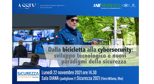 #ANIESicurezza e #Assiv ti aspettano al convegno “Dalla bicicletta alla #cybersecurity: sviluppo tecnologico e nuovi paradigmi della #sicurezza”, lunedì 22/11 alle ore 14:30, in Sala Diana, a #FieraSicurezza2021!
---
<a href="/ANIE_Fed/">ANIE Federazione</a> 
<a href="/assiv2017/">Assiv</a> 

Leggi qui! ➡bit.ly/3qNkAHM⬅