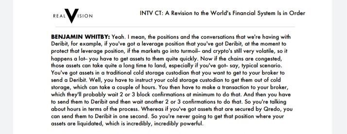 Who need cold storage when you have $QRDO with their top tier secured wallet.

#QredoArmy