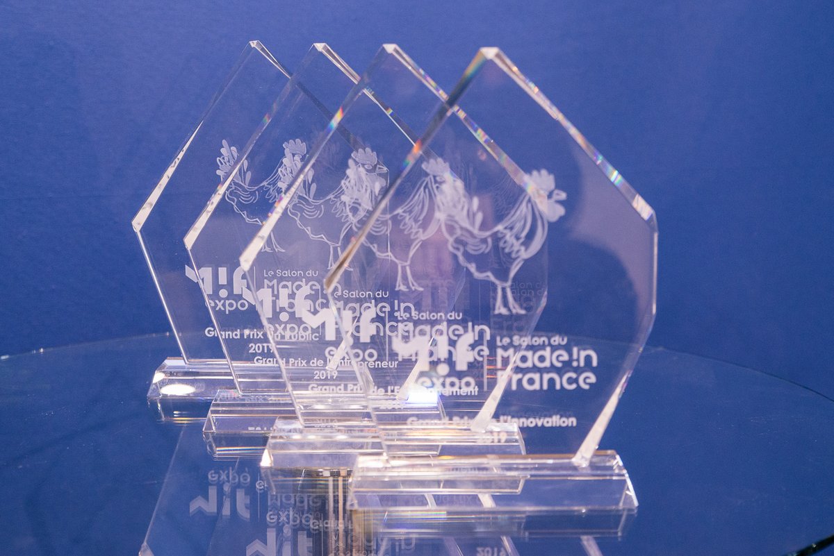 Vendredi 12 novembre, <a href="/MIF_Expo/">MIF Expo - Le Salon du Made in France</a> nous a dévoilé les lauréats des Grands Prix du Made in France 
💡 Prix de l’innovation : Noirot  <a href="/GroupeMuller/">Groupe Muller</a> Intuitiv 
💡 Prix de l’environnement : <a href="/BleuBlancRuche/">Bleu Blanc Ruche</a> 
💡 Prix de l’entrepreneur de l’année : <a href="/LeCherbourg/">Le Parapluie de Cherbourg</a>
💡Prix du public : <a href="/AMissegle/">Atelier Missegle</a>