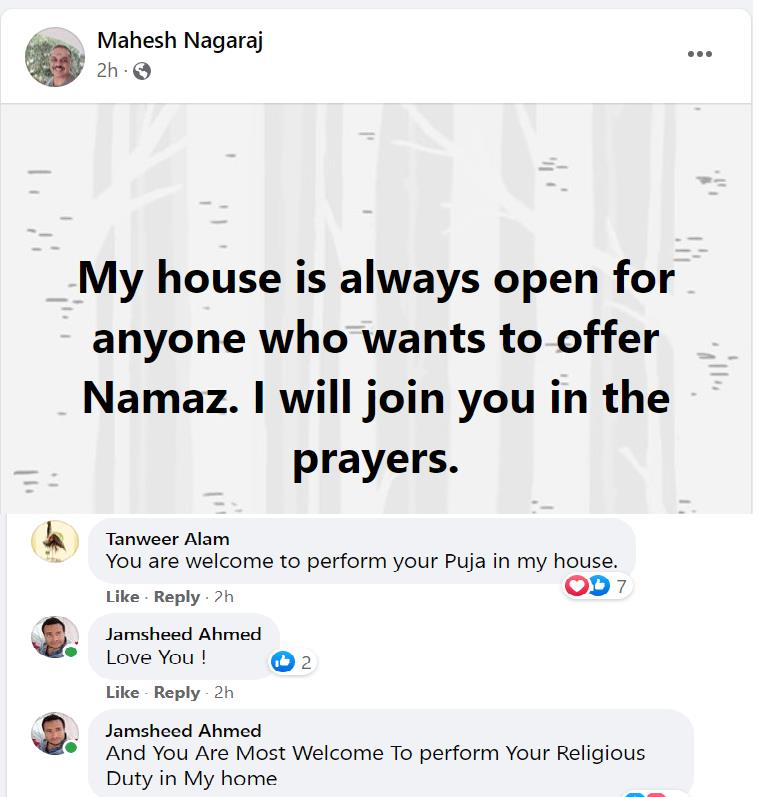 KrisIndian08's tweet photo. This is my India, Hatemongers can have temporary laugh but ultimately winners will be people like these.. Thats India... Lets open everyone's doors #spreadloveandkindness #spreadhumanity #SpreadUnity https://t.co/GNcJVohGXl