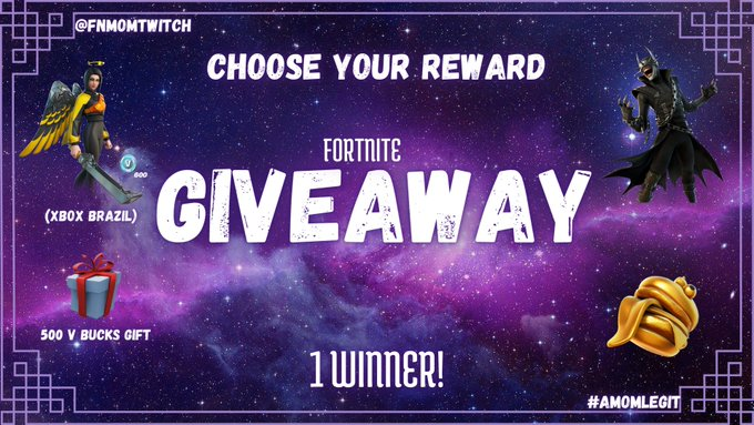 FNMOMTwitch's tweet photo. 🎁Giveaway - Wähl dein Geschenk🎁
* folgt @Cedricpro_ &amp; @FNMOMTwitch
* like ❤ &amp; retweet 🔁
* tag 1 friend/optional 🏷
* comments welcome 💬
* ends in 24 hrs
* GL 🍀
#fortnite #giveaway #gaw #gewinnspiel #freeitems https://t.co/CTs4YIfQbm