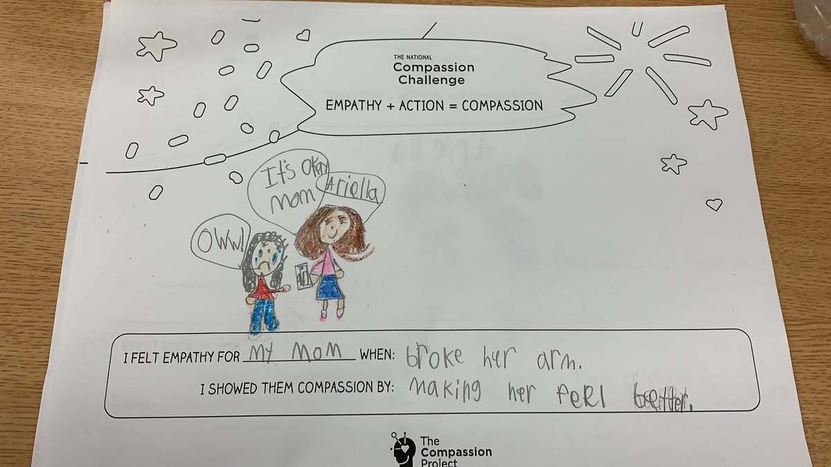 MsFossella's tweet image. Thank you @MsJRivero for sharing this challenge I now challenge other pelicans to participate in The National Compassion Challenge by @EVERFIK12 
Here are some student samples! 
#SeeCareDo #CompassionChallenge @PeshMrs @mrstvfernandez @MsOConnell2 @JennGlatz @DonorsChoose