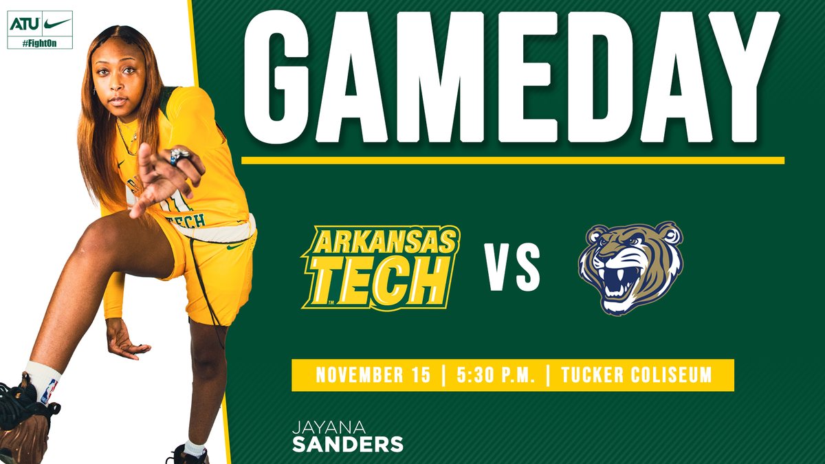ATU_Athletics's tweet photo. #GAMEDAY! @ATUWBasketball opens the 2021-22 season tonight in Tucker Coliseum against Champion Christian! Tipoff is set for 5:30 p.m. tonight!

FOLLOW LIVE🔽
https://t.co/fr5Xs9y8lx

#FightOn https://t.co/fP9R7NNSyT