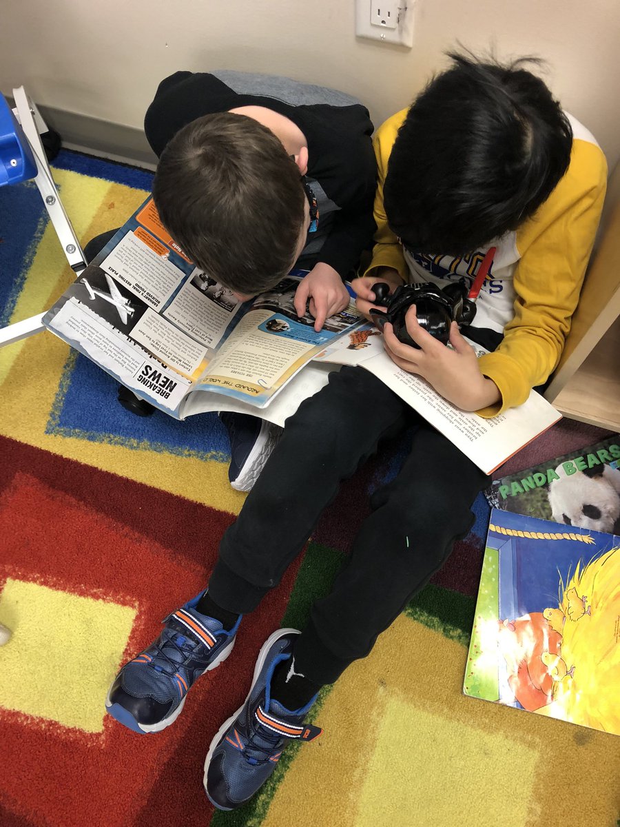 We love reading with a friend 📚 <a href="/EastLakeRVS/">East Lake School</a> #rvsed