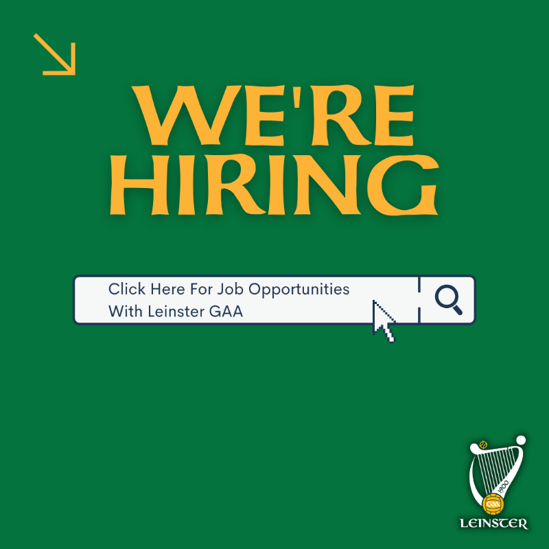 gaaleinster's tweet photo. 🗣️FINAL REMINDER!

We are currently recruiting for Games Promotion Officers across the Province. If any/all of the below interest you then apply before 5pm Today.

✅Passion for GAA
✅Develop Coaches
✅Promote Clubs from within
✅Grow Our Games as a whole

#jobfairy