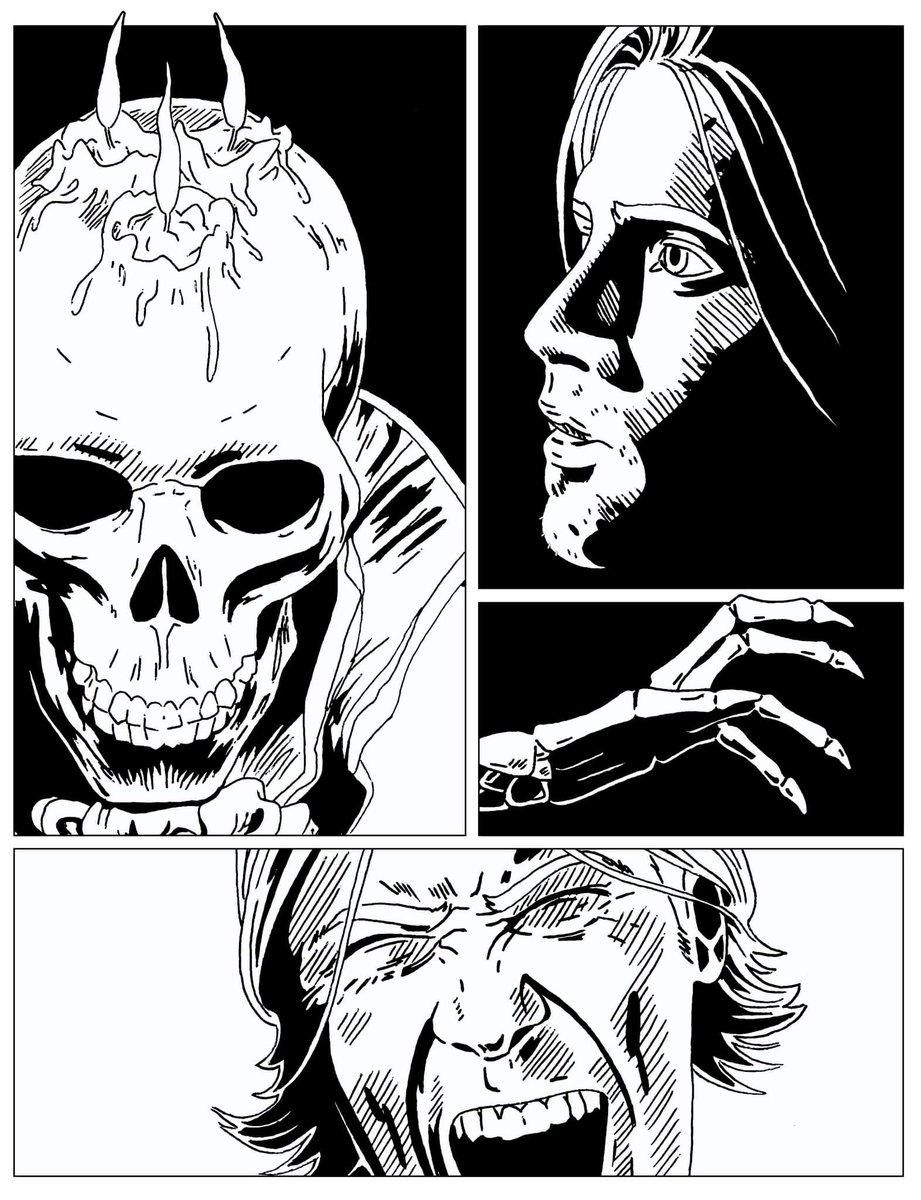 TheWroughtComic's tweet photo. #wrought #comics #yama #skeleton #inkingcomics https://t.co/GpkbUJG6vo