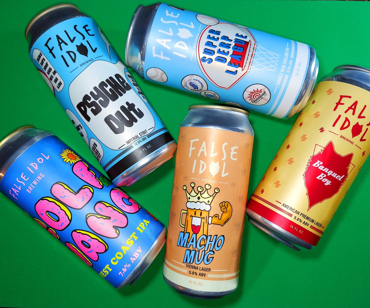 FalseIdolBrew's tweet photo. Fill the Fridge Monday!
15% off all beer to go all day. That includes Crowlers & Growler fills as well.
https://t.co/oNrgeVi6Q5
We are open until 9pm tonight!
#falseidol #golfwang #psycheout #machomug #banquetboy #superderpleague #wolfpack #fillthefridge https://t.co/TYEJ66fLGO