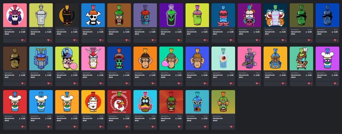 SprayDoods's tweet photo. SprayDoods #001-039

 CHECK OUR COLLECTION @opensea 

https://t.co/s8hFuCBFfE

#opensea https://t.co/TGRljkwLxE