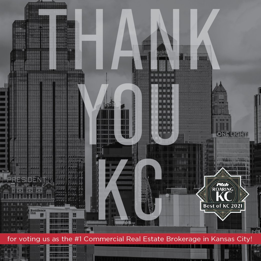 reececommercial's tweet photo. We're thrilled to have been named the Best Real Estate Brokerage and Best Real Estate Company (Commercial) in Kansas City by The Pitch! https://t.co/7WIgjdmkKr