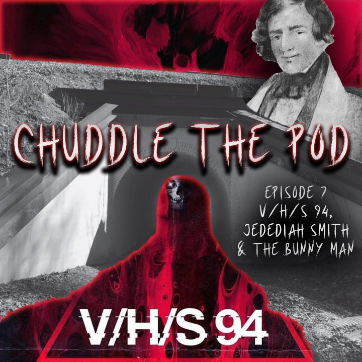 ChuddleTheSam's tweet image. It’s Godawful Monday and you know what that means! A new Chuddle the Pod! Ross may finally have an intro for his segment! Jedediah Smith has a rough time out on the trail and @ChuddleTheBryan grabs the Bunny Man by the tail! Join us! #HorrorMovies #VHS94 #bunnyman #bearattack