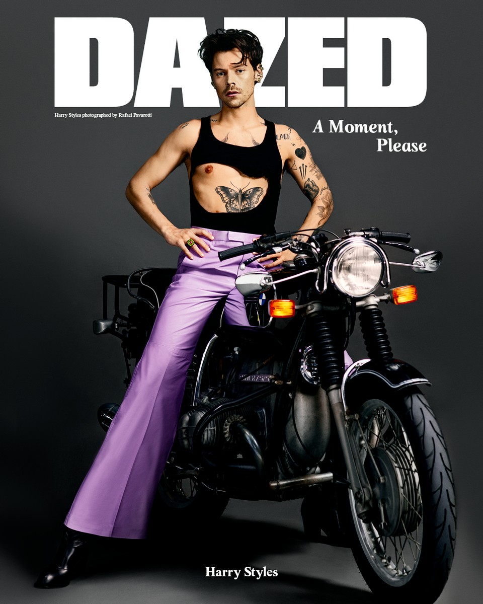 Harry para la portada de Dazed!