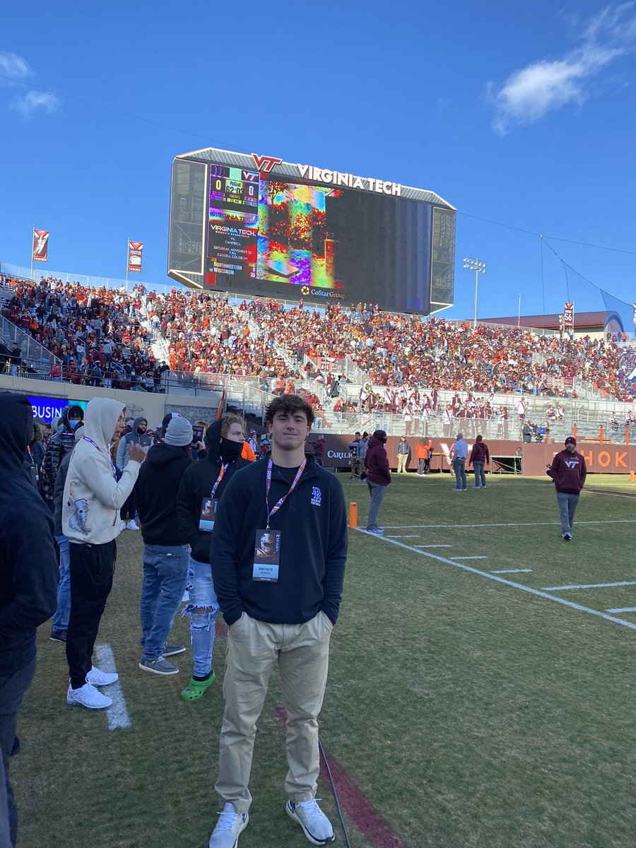 bob_past's tweet photo. Great Visit at Virginia Tech. @HokiesFB  @CoachLecht @CoachMullinax @DRWildcatFB https://t.co/Zwrz6WghRP