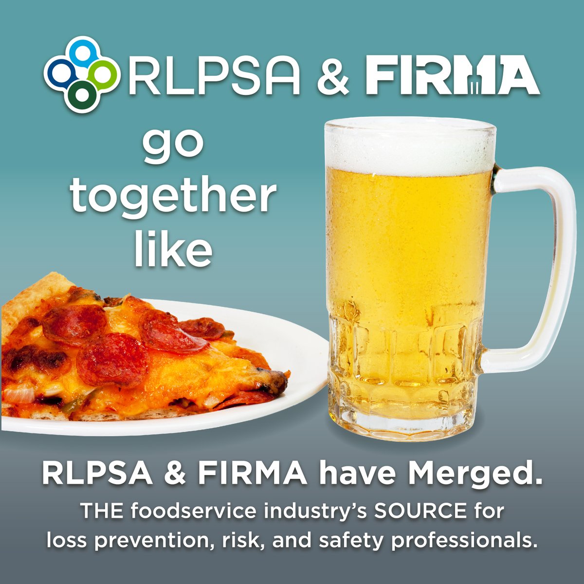 It's official! #RLPSA and #FIRMA have merged! And we go together like....well,....