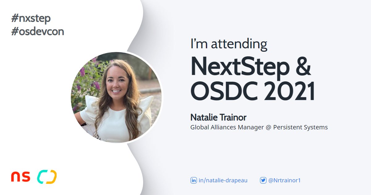 nrtrainor1's tweet image. Another year, another #NxStep and #OSDevCon conference to attend! Looking forward to all the sessions over the next few days. Stop by the @Persistentsys booth to learn more about how we can transform your business. 

#OutSystemsPartner #lowcode