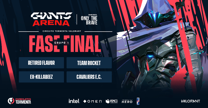MVirtualeSports's tweet photo. 🆕| ACTUALIDAD #Valorant

Comienza la fase final del Grupo 1 de la @SomosLaTormenta #GiantsArena. Los eventos contaran con el casteo profesional de @FlekiTV @Venturini @visnetaa y @Valethor1Twitch.

#MundoVirtualeSports https://t.co/BAhEQsHvVs