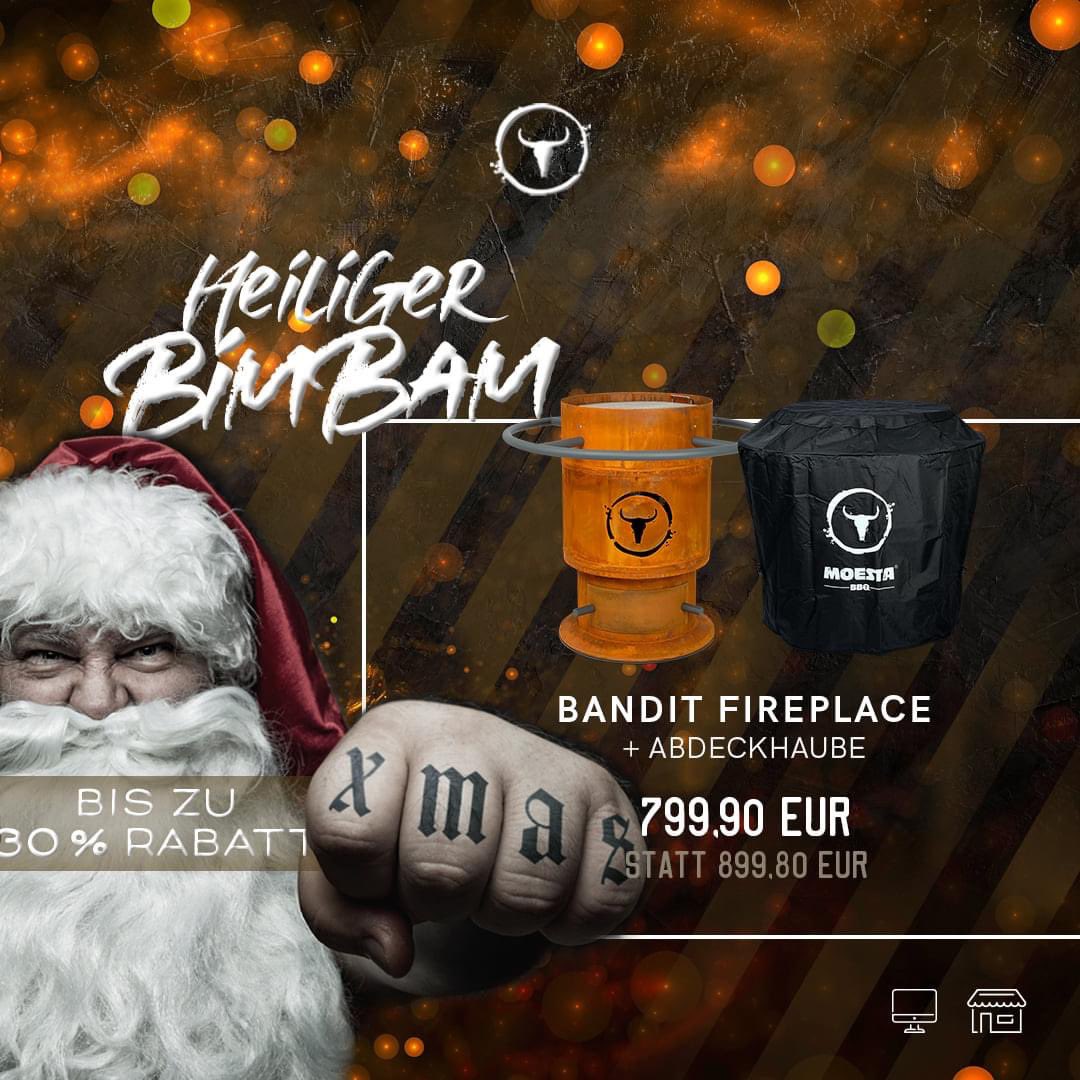 🎄🔥XMAS-DEALS SIND DA❄️🎄
Endlich ist wieder soweit, die dunkle Jahreszeit ist da!
🔥 Bandit FirePlace inkl. Abdeckhaube
🔥 PizzaRing für Kugelgrill PizzaSet
🔥 BBQ Disk Set - Feuerplatte für Kugelgrill und Bandit
Moesta-BBq.com