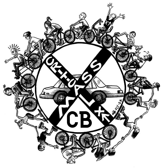 Wir fahren eine lockere Runde durch Cottbus, um friedlich und straßenverkehrsordnungskonform auf die Rechte und Bedürfnisse der Radfahrenden hinzuweisen. 
Treffpunkt: Jeden letzten Mittwoch 17.00 Uhr Schillerplatz