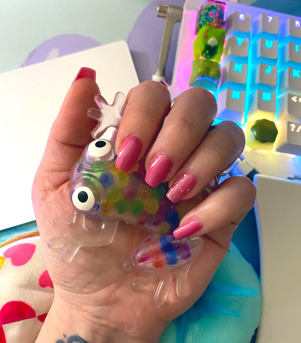 My comfort zone is black nail polish. 
Enjoy my frogs.