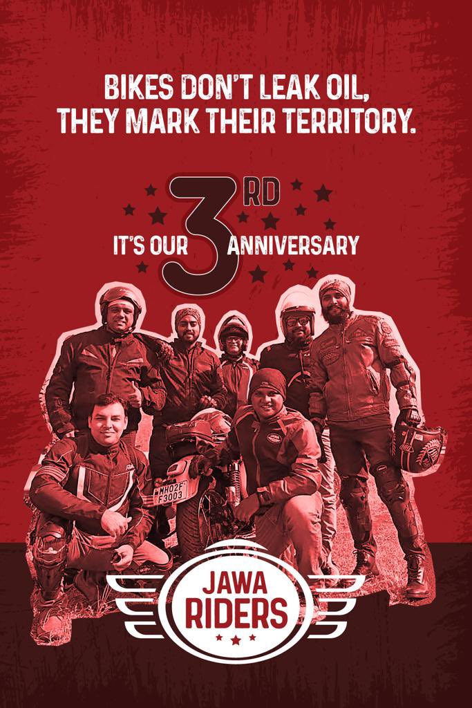 Jawa_Riders's tweet photo. We were born the same day Jawa relaunched in India! The journey has only just begun! @jawamotorcycles @UrvashiPatole @reach_anupam @ashishkjoshi #jawa #motorcycles #foreverjawa https://t.co/Gsty0vIEiU