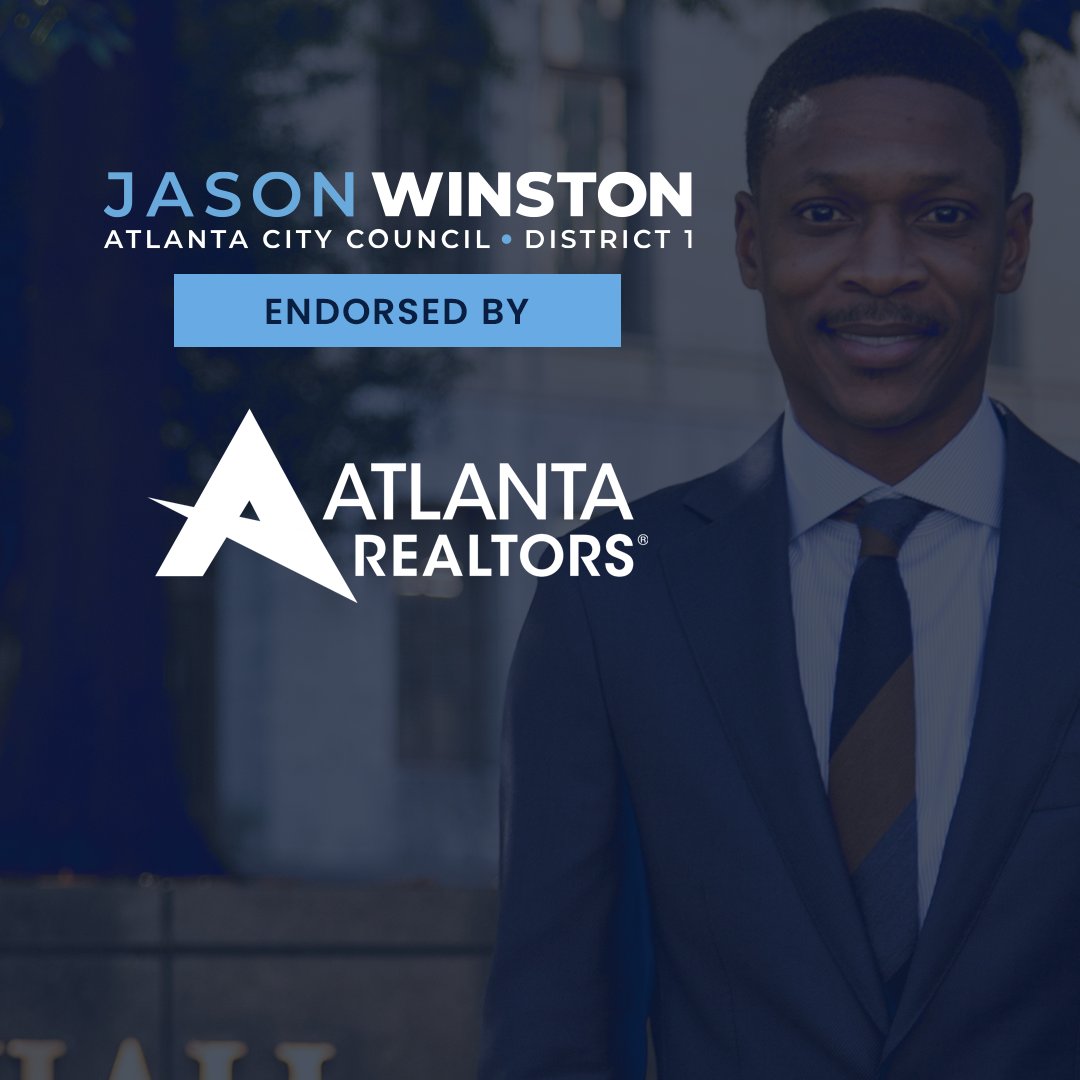 JasonHWinston's tweet photo. I am grateful to be officially endorsed by the Atlanta Realtors Association ®!
The Atlanta Realtors Association ® supports our community’s growth by promoting and providing avenues for smart economic growth.
Thank you, Atlanta Realtors Association ® !
#WinWithWinston https://t.co/3Su9g3aXbB