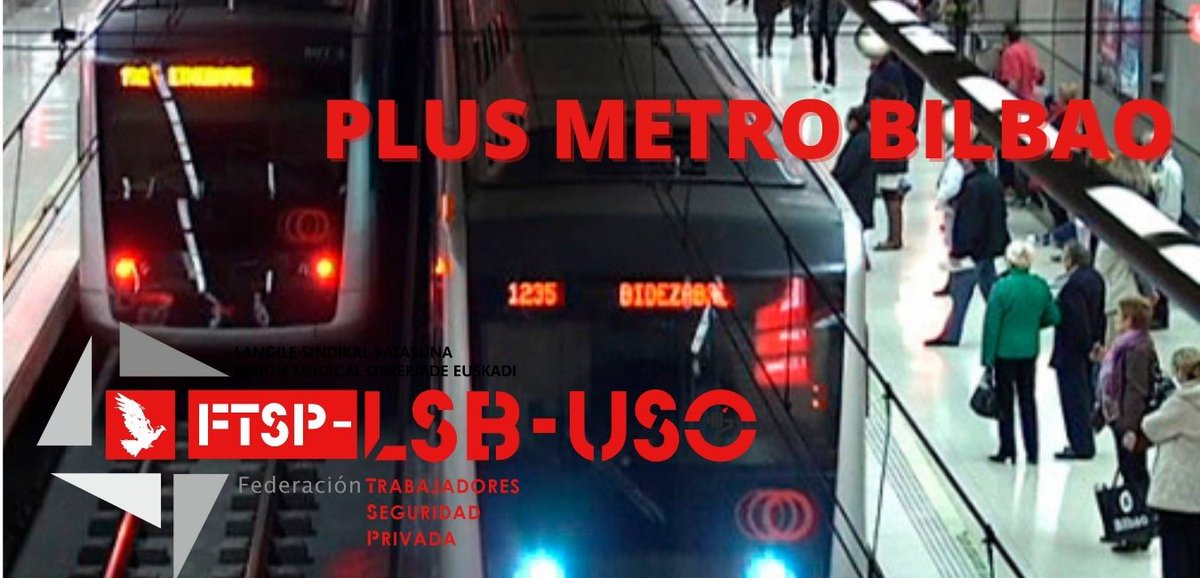 LSB_USOEuskadi's tweet photo. La #FTSP de LSB-#USOTeDefiende
⚖️Conseguimos SENTENCIA A FAVOR sobre el denominado “PLUS DE METRO BILBAO” no sólo jornada también 💰
👌un avance en los derechos del personal afectado de #SeguridadPrivada en #MetroBilbao
#plussalarial
⤵️⤵️
https://t.co/oxYL3EeDmJ https://t.co/jbQiHStFUw