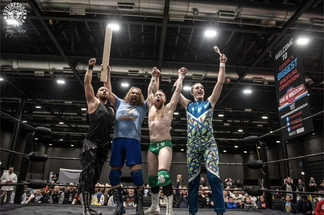 FutureShockWres's tweet photo. Congratulations to our friends at @monopolyevents1 for a successful @comconliverpool this past weekend! Can't wait for @ftlowrestling next year, it's going to be bigger &amp; better than ever.

What were your favourite memories of the first #FTLOW? For us? @OfficialHacksaw 100%. https://t.co/67H7UOFL0a