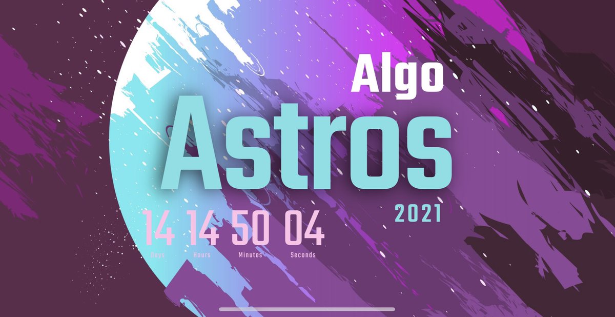 Mark your calendars. The AlgoAstros are landing in two weeks. algoastros.com #ALGONFT #HEADLINE #Algorand