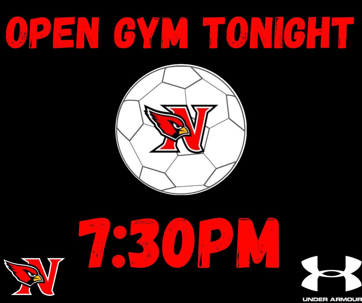 CardinalBoysSoc's tweet photo. Open gym tonight at 7:30pm in the lower gym! See you there! #RollCard https://t.co/EtWvVQEujU