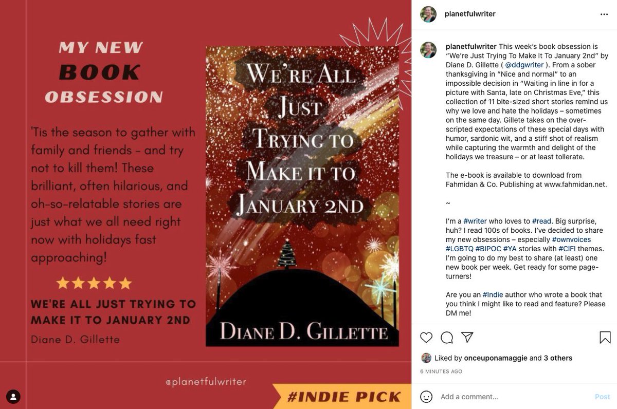 April Galarza โ๐ป ๐ ๐ฆ (@aprilwriter) on Twitter photo Check out my review of @digillette's brilliant "We're All Just Trying To Make It To January 2nd" on Instagram: instagram.com/p/CWTisMPrvC3/
Get the book here:  fahmidan.net/were-all-just-โฆ
#writerslift #WritingCommunity Check out my review of @digillette's brilliant "We're All Just Trying To Make It To January 2nd" on Instagram: instagram.com/p/CWTisMPrvC3/
Get the book here:  fahmidan.net/were-all-just-โฆ
#writerslift #WritingCommunity