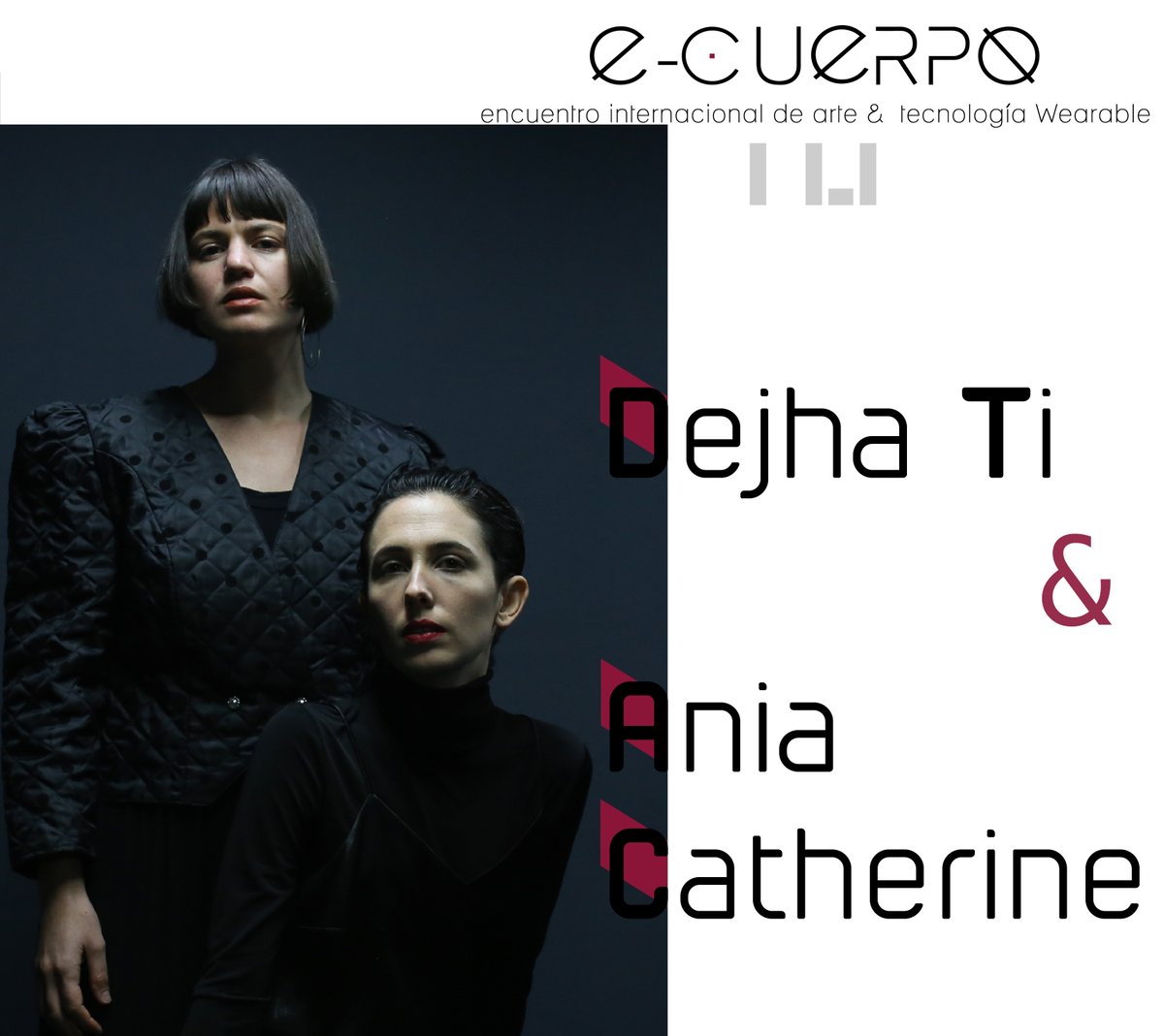 e_cuerpo's tweet photo. Hacia e-cuerpo IV
Dejha Ti y @AniaCatherine son un dúo de artistas experienciales con base en LA. Conocidas como "las dos voces críticas contemporáneas en los escenarios internacionales del arte digital" (@ClotMagazine ). #criticalTech #poeticTech #criticalFashionTech https://t.co/zzr74CHHov