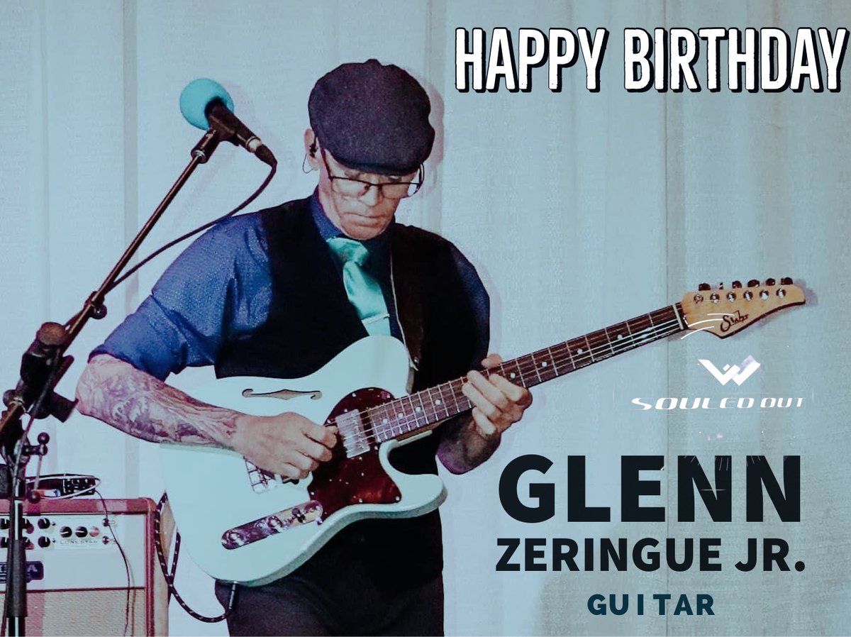 SouledOutLA's tweet photo. Happy birthday longtime #SouledOutLA guitarist, Mr. Glenn Zeringue Jr.! #wearetheparty #wearefamily #UJoint #backline https://t.co/E6MIgh0B97