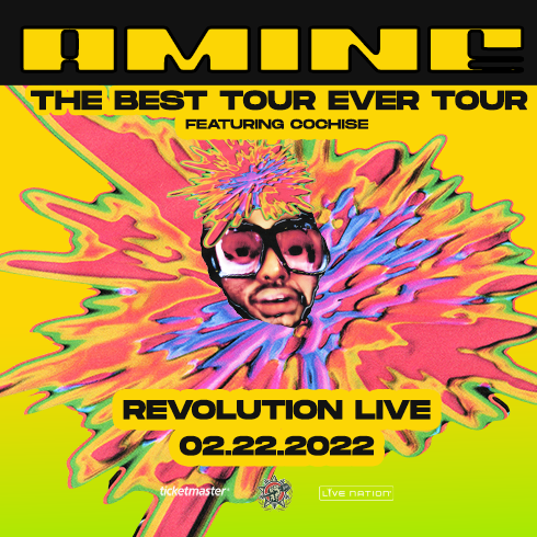 RevolutionLive's tweet photo. 🗣️ HYPED TO ANNOUNCE @HEYAMINE IS BRINGING #THEBESTTOUREVERTOUR WITH @COCHISE TO #REVNATION‼️
Aminé | The Best Tour Ever Tour 2022
📅 02.22.2022
📍 Downtown Fort Lauderdale at #REVOLUTIONLIVE
🎫 On Sale | Fri | 10am
#Broward #Aminé #FortLauderdale #RevNation https://t.co/zhxHDSnE7d