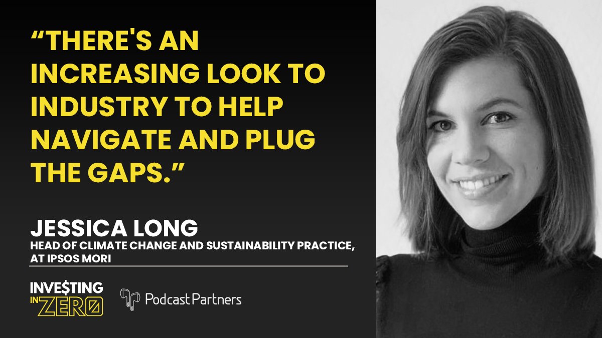 Tune in to our recent episode where our host <a href="/Andy_Vesey/">Andy Vesey</a> chats to @Jess_IpsosMORI head of climate change and sustainability practice at <a href="/IpsosMORI/">Ipsos UK</a> about the role of industry in navigating us through change.

🎧 Listen: investinginzero.fm/jessica-long