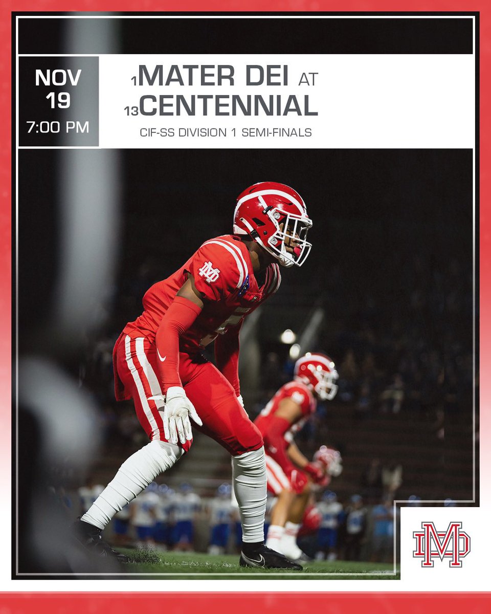Eyes on the Semi’s 👀 

🆚 Centennial
📆 Fri. November 19th
⌚️ 7:00 PM
🏟 Centennial HS
🎟 Limited # of Tickets Available on GoFan: gofan.co/p/88E2D8540B4A…

Go #Monarchs! \|/