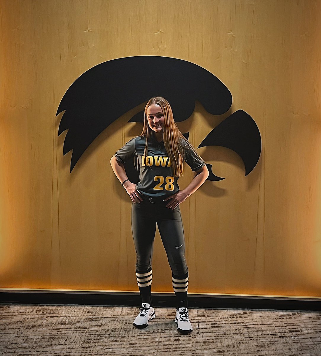 I’m super excited and beyond grateful to announce my commitment to continue my academic and softball career at University of Iowa. Special shoutout to @BBAPerformance <a href="/TJHannam10/">Trey Hannam</a> &amp; <a href="/05Expos/">Lady Expos 05</a> who have supported me from the beginning + gotten me to where I am today. GO HAWKS! 🖤💛🦅