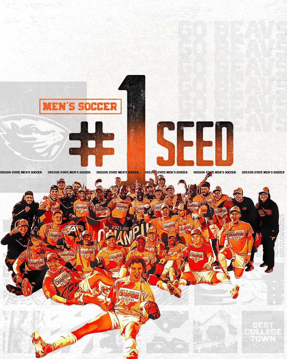 BeaverMSoccer's tweet photo. Your Beavers are the No. 1 overall seed! 

#GoBeavs https://t.co/w2iObTGNbK